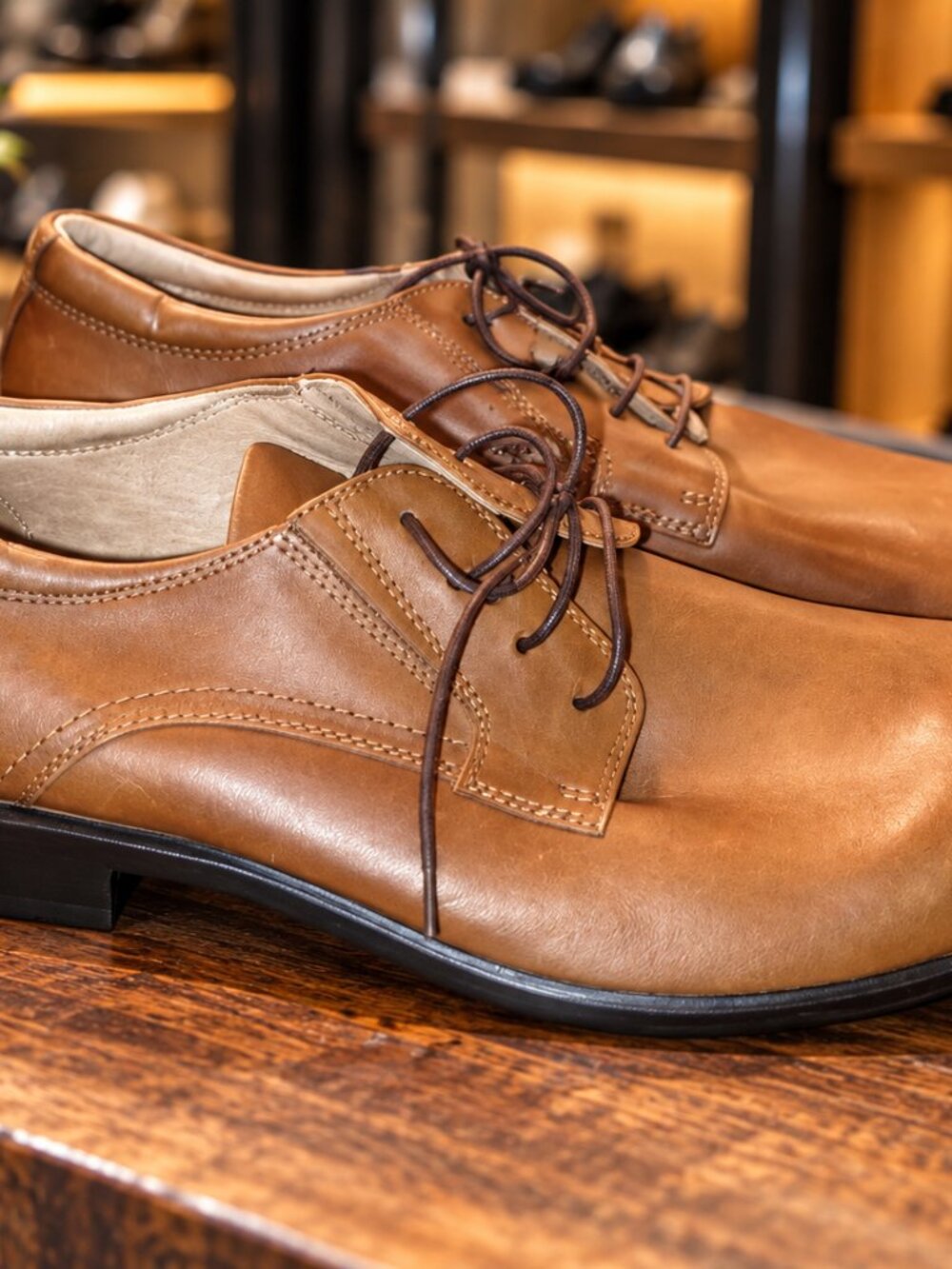 Spring Step Men's Brown Leather Oxford Dress Shoes Size 9 Lace Up